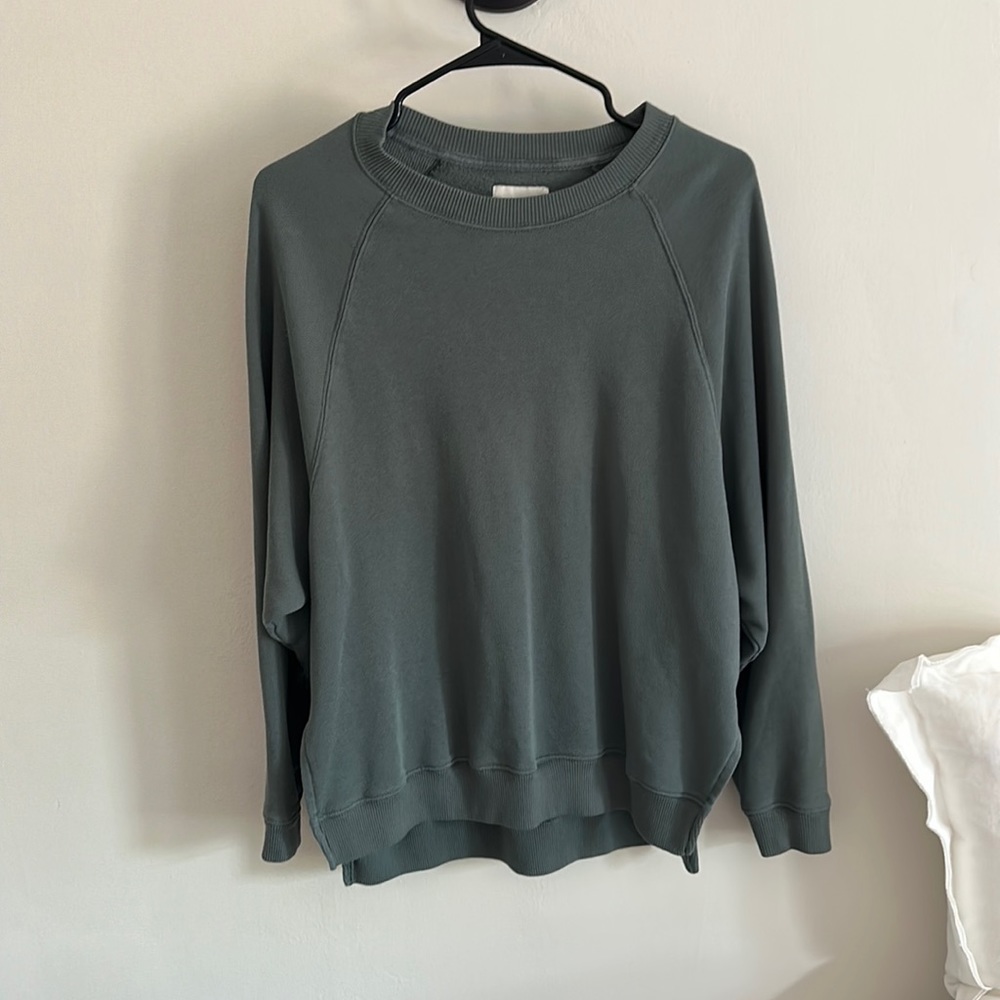 green crewneck